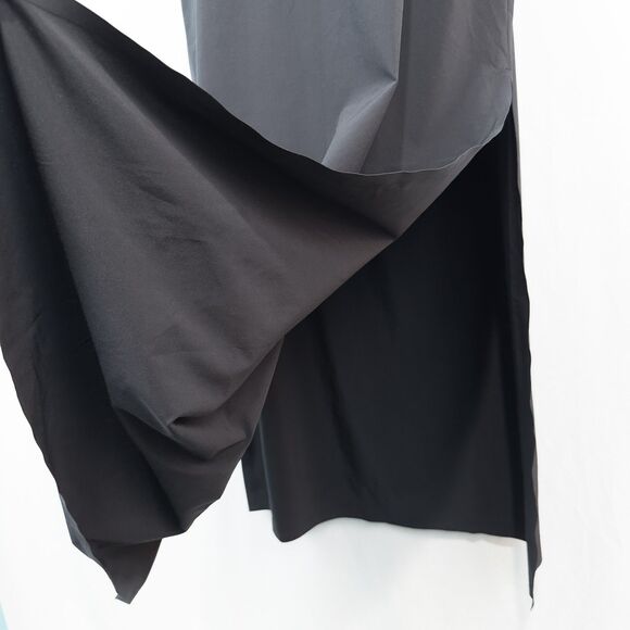 Athleta Marlow Maxi Dress Womens XS Black Side Slits Stretchy Oversized V Neck - Picture 14 of 16